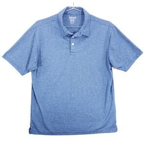 IZOD Polo Boys Extra Large Huskey Heather Blue Short Sleeve Preppy Casual Shirt